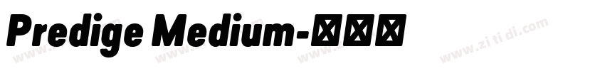Predige Medium字体转换